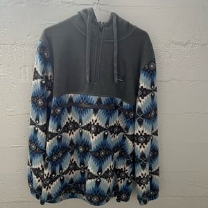 Comfy fuzzy jacket with hood. Never worn. Size Large